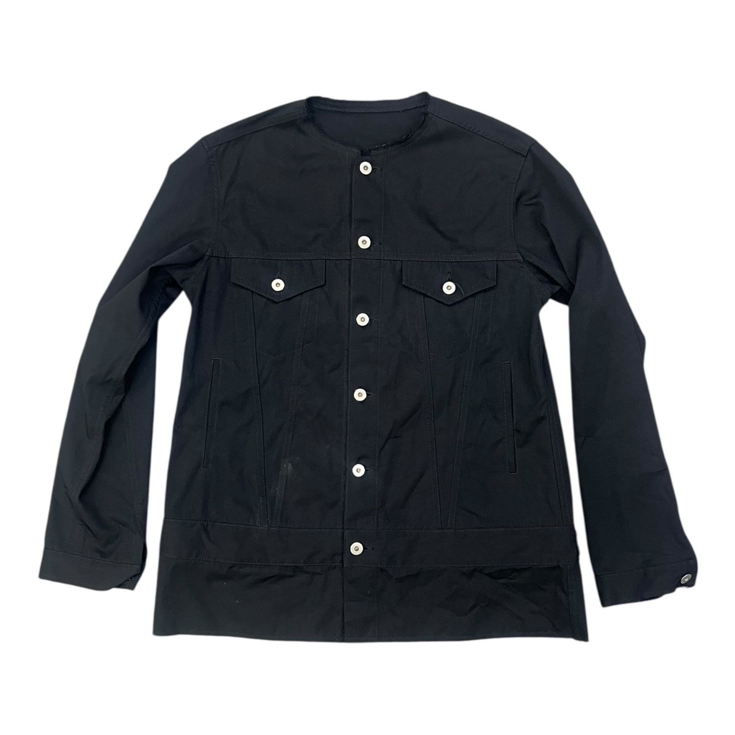 COMME DES GARCONS -RIPPED NECK JACKET