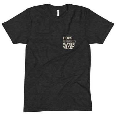 Hops, Gnarly, Water, Yeast Tee