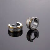 2-toned Stainless Steel Earrings