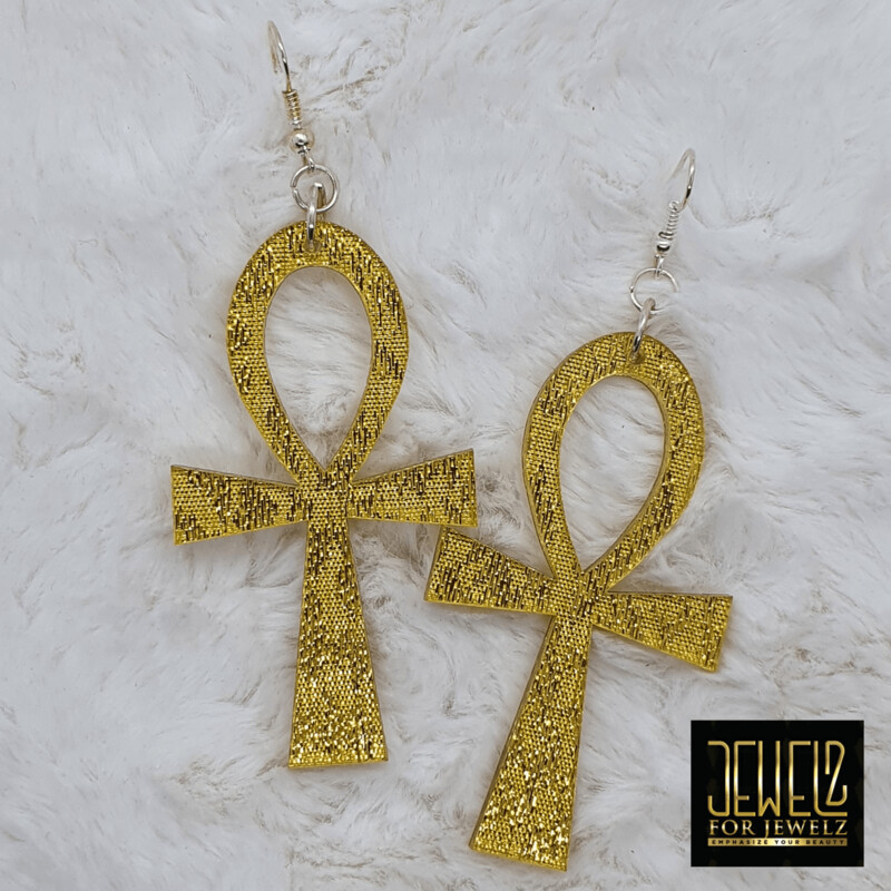 Ankh gold glitter