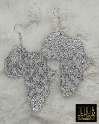 Africa glitters (silver)-LARGE