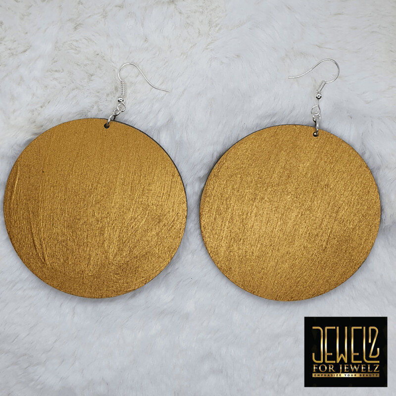 Rondelle metallic gold
