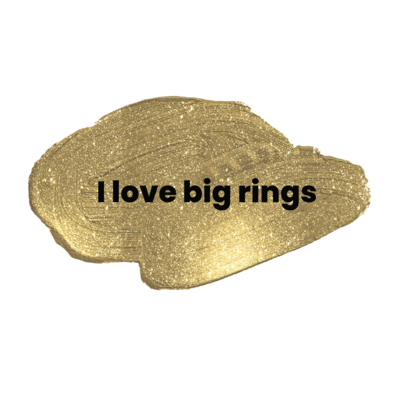 I love big rings