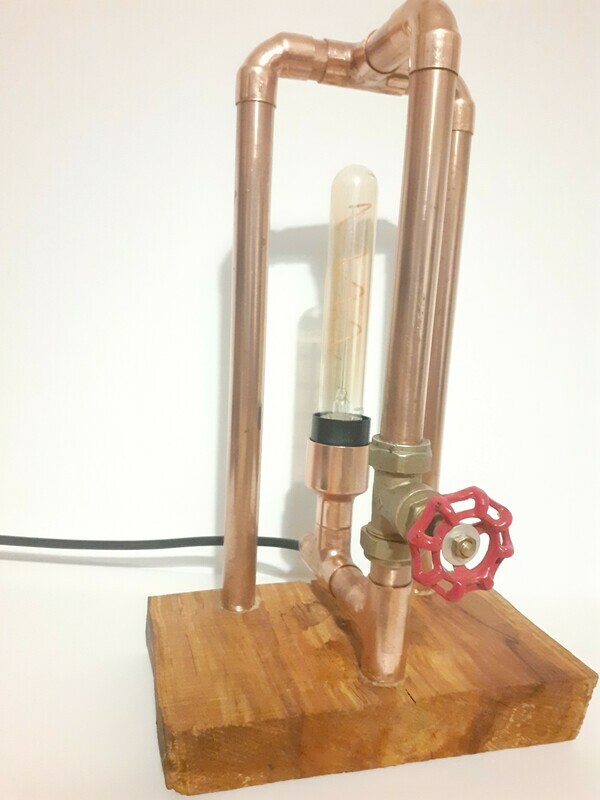 Red handle Copper Lamp
