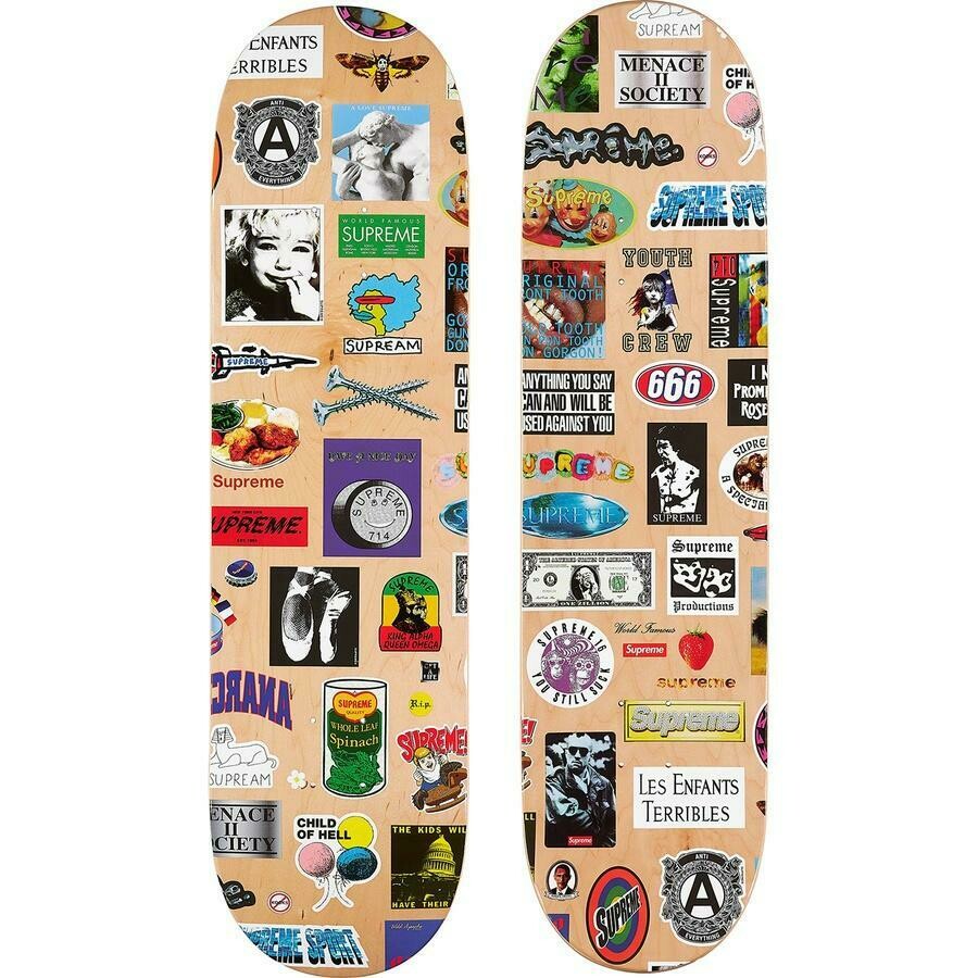 SUPREME Stickers Skateboard
