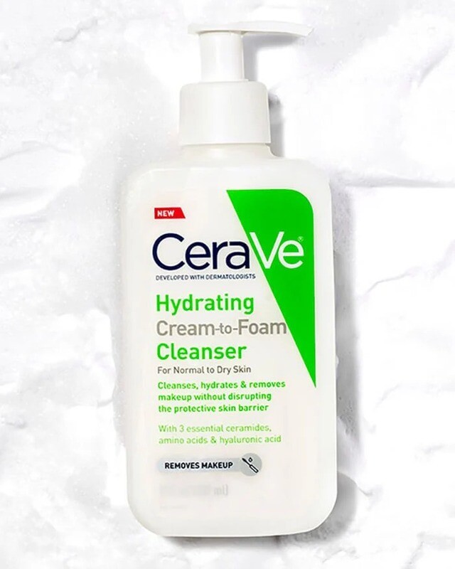 CERAVE Hydrating Cream-to-Foam Facial Cleanser