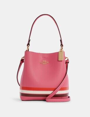 COACH Small Town Bucket Bag In Colorblock With Stripe
