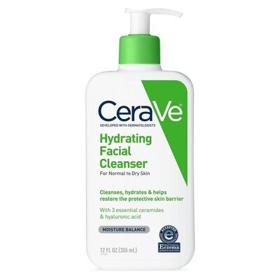 CERAVE Hydrating Facial Cleanser, SIZE: 12oz.