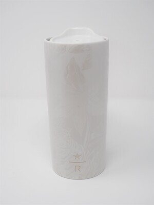 STARBUCKS Tropic Palms Satin Print Ceramic Tumbler