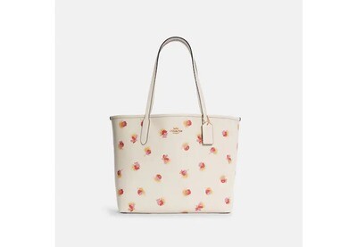 COACH City Tote With Pop Floral Print