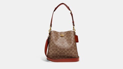 COACH Willow Bucket Bag In Signature Canvas