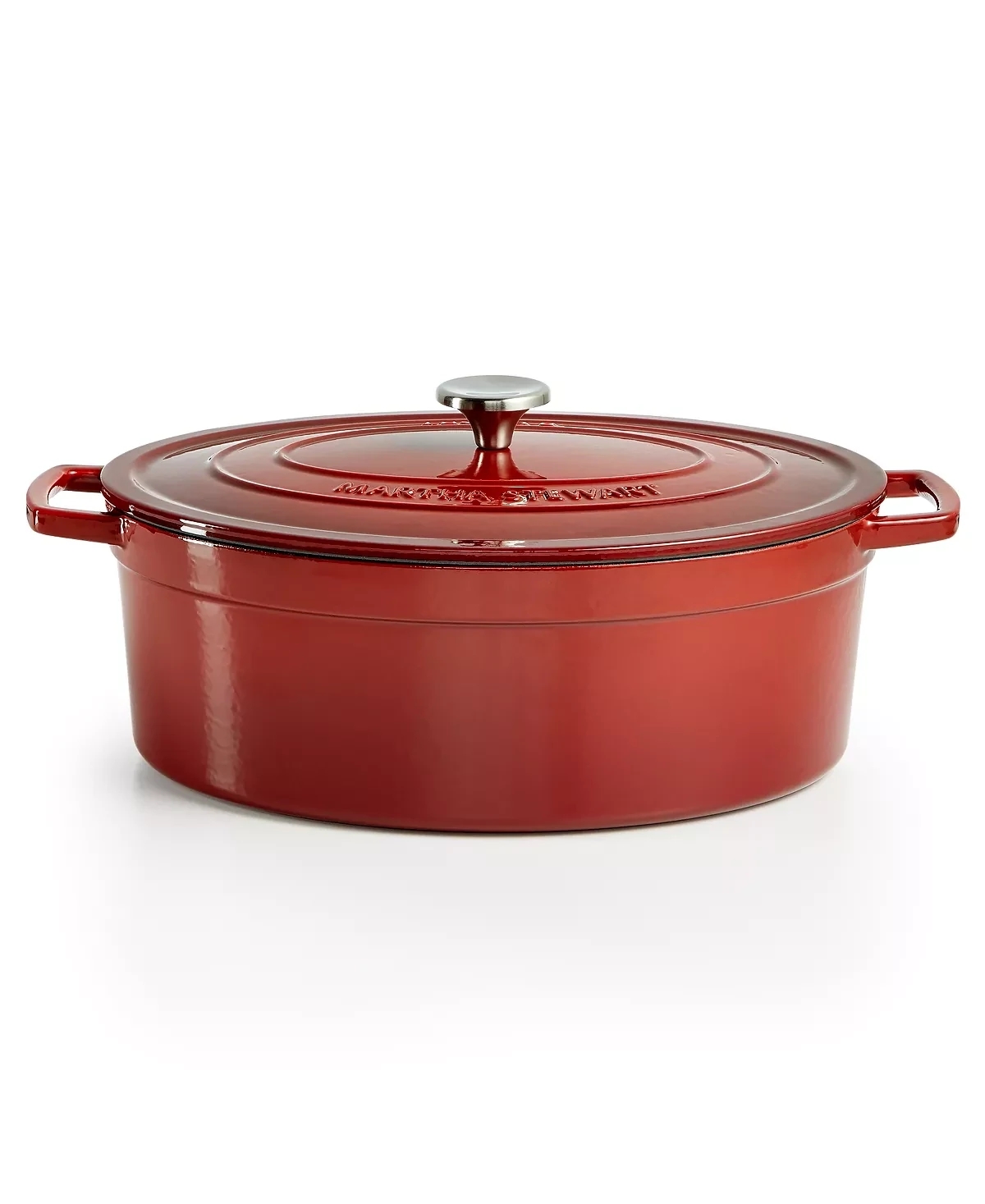 MARTHA STEWART Enameled Cast Iron 8-Qt. Oval Dutch Oven