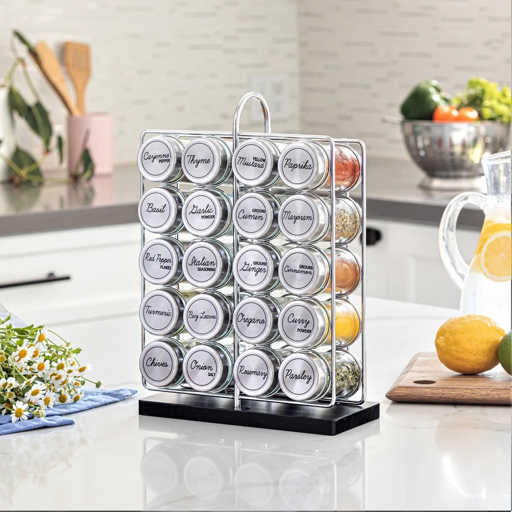 ORII 20 Jar Stainless Steel Wire Spice Rack