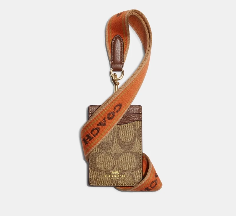 COACH Id Lanyard In Signature Canvas