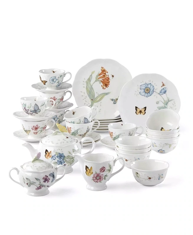 LENOX Butterfly Meadow 37-Piece Tea/Dessert Set