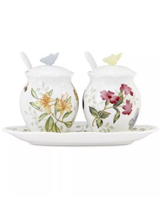 LENOX Butterfly Meadow Condiment Set &amp; Tray