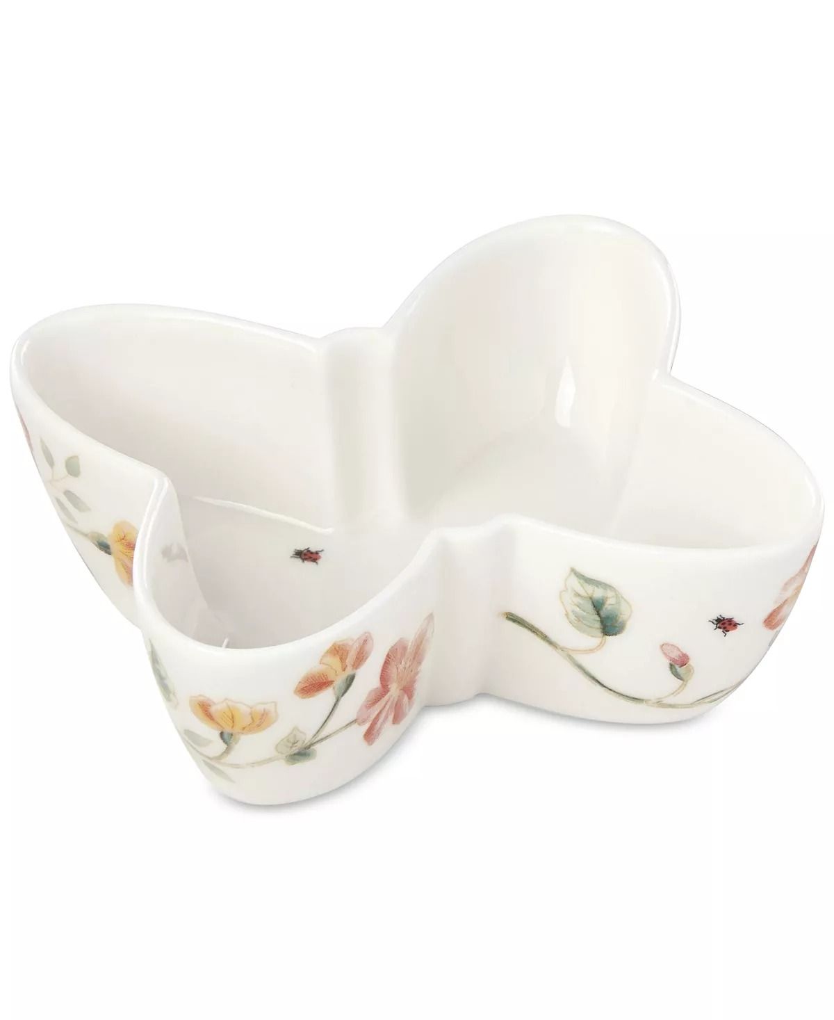 LENOX Butterfly Meadow Porcelain Butterfly Shaped Bowl