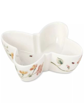LENOX Butterfly Meadow Porcelain Butterfly Shaped Bowl