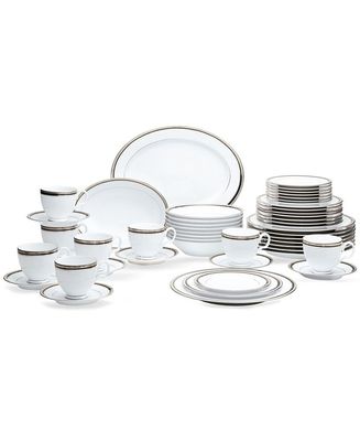 NORITAKE Austin Platinum 50 Pc. Dinnerware Set, Service for 8
