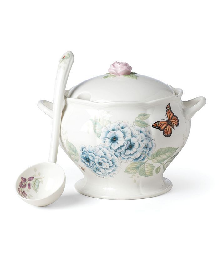 LENOX Butterfly Meadow 2-Piece Tureen Ladle Set
