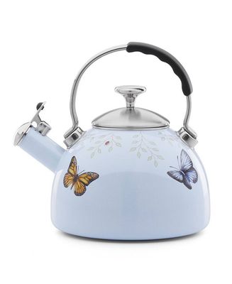 LENOX Butterfly Meadow Kitchen Blue Tea Kettle, 2.4 L