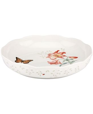 LENOX Butterfly Meadow Scalloped Low Serving Bowl