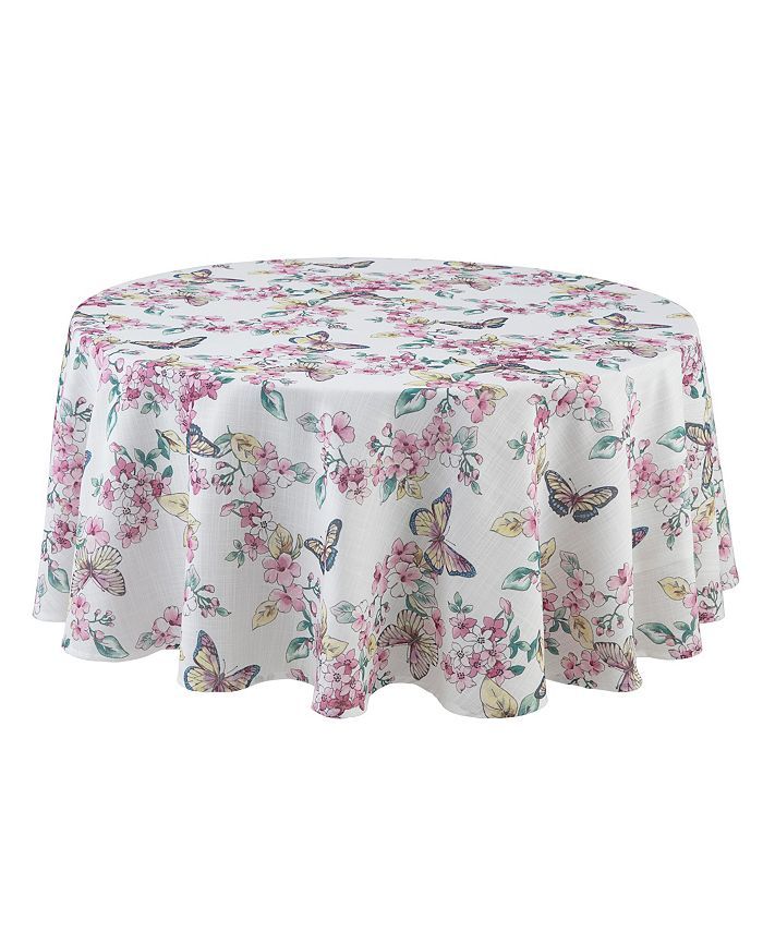 LENOX Butterfly Meadow Floral Tablecloth