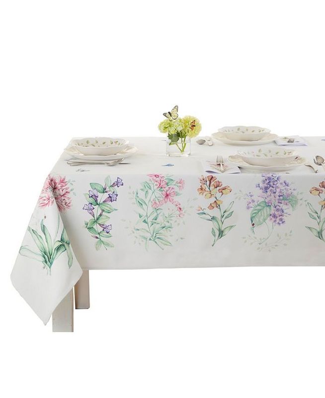 LENOX Butterfly Meadow Garden Tablecloth, 60&quot; x 120