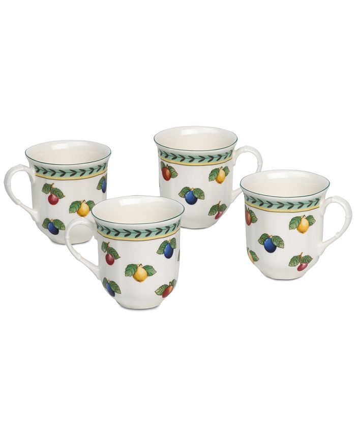 VILLEROY &amp; BOCH French Garden 4-Pc. Mug Set