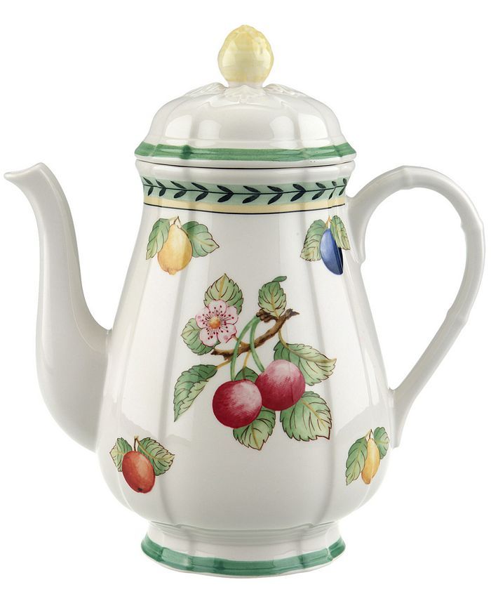 VILLEROY &amp; BOCH French Garden Coffee Pot, Premium Porcelain