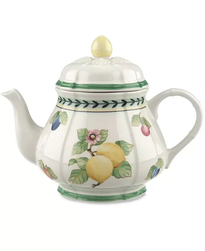 VILLEROY &amp; BOCH French Garden Fleurence Teapot, Premium Porcelain