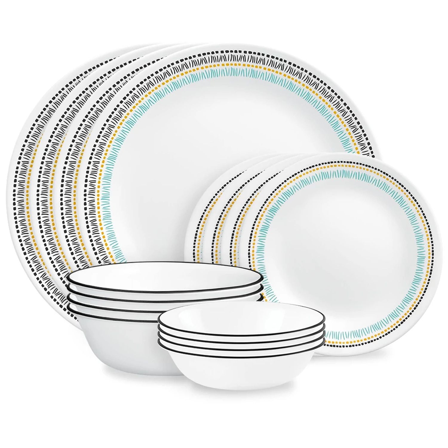 CORELLE Paloma 16-piece Dinnerware Set, Service for 4