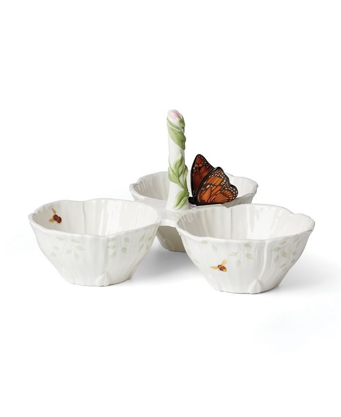 LENOX Butterfly Meadow Floral 3-Tiered Server