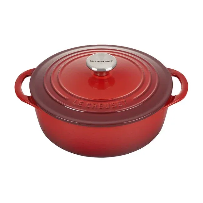 LE CREUSET Traditional Shallow Round Oven (Cerise)