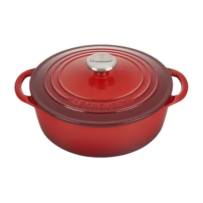 LE CREUSET Traditional Shallow Round Oven (Cerise)