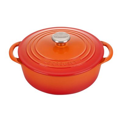 LE CREUSET Traditional Shallow Round Oven (Flame)