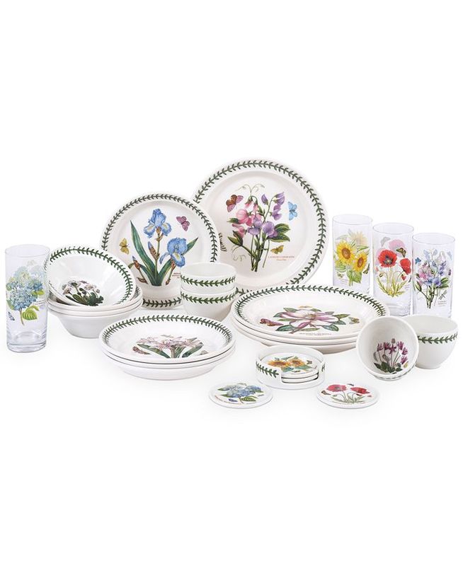 PORTMEIRION Botanic Garden 25-Pc. Dinnerware Set, Service for 4