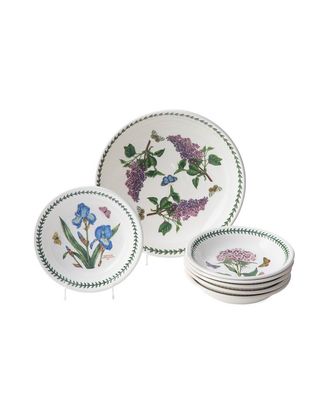 PORTMEIRION Botanic Garden Pasta Bowl Set, 7 Piece