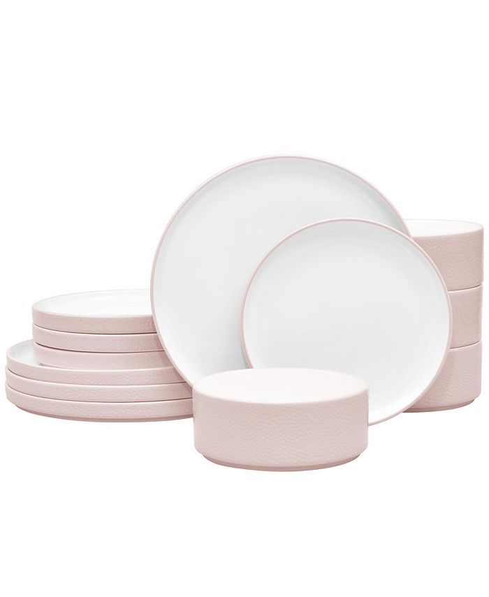 NORITAKE Colortex Stone 12-Piece Dinnerware Set