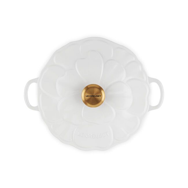 LE CREUSET Signature Petal Braiser (White)