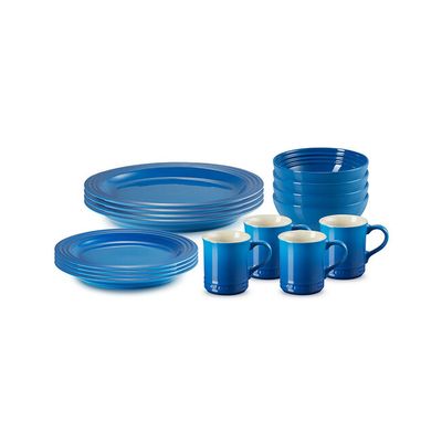 LE CREUSET Vancouver 16-Piece Dinnerware Set (Marseille)
