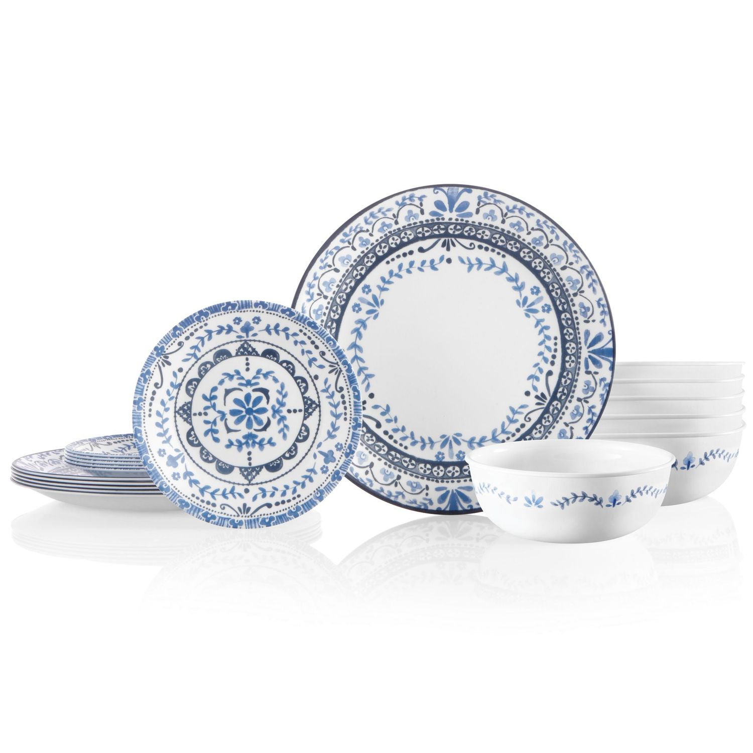 CORELLE Portofino 18-piece Dinnerware Set, Service for 6