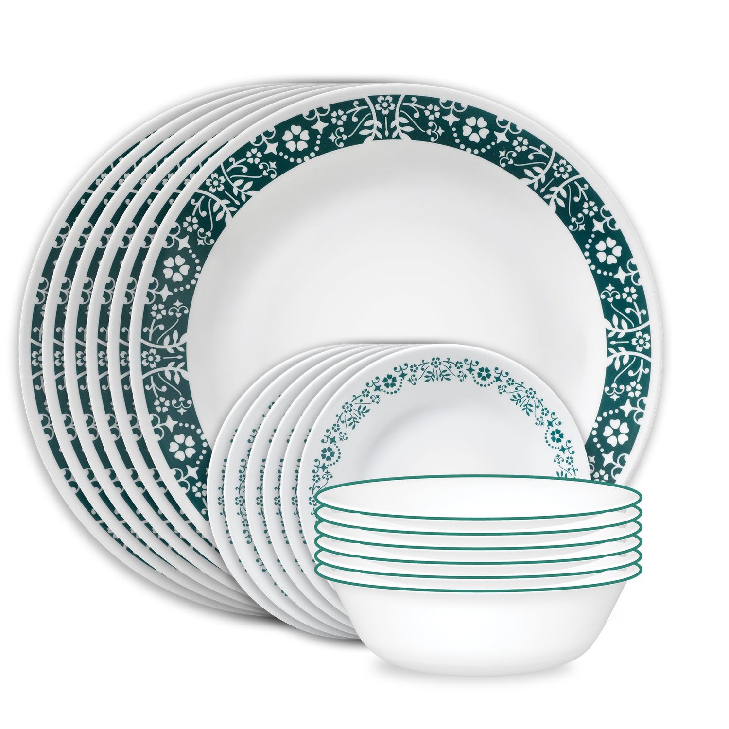 CORELLE Penelope 18-piece Dinnerware Set, Service for 6