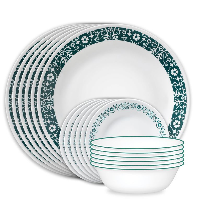 CORELLE Penelope 18-piece Dinnerware Set, Service for 6