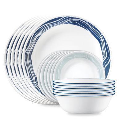CORELLE Acadia 18-piece Dinnerware Set, Service for 6