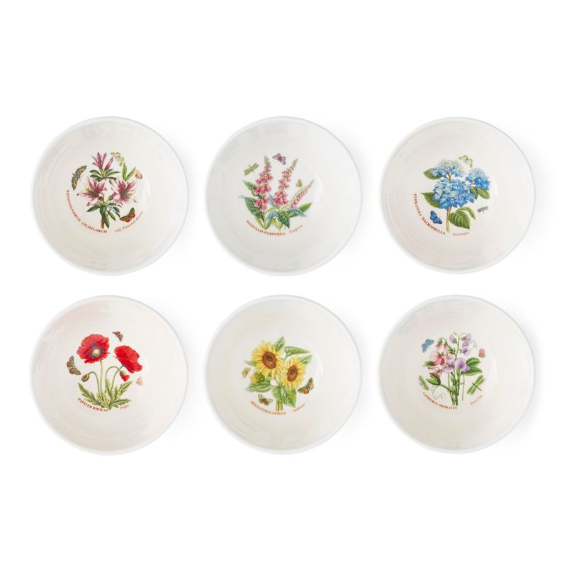 PORTMEIRION Botanic Garden Set of 6 Meadow Stacking Bowls (5 in)