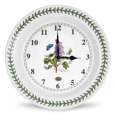 PORTMEIRION Botanic Garden Kitchen Wall Clock  (10.5 inch)