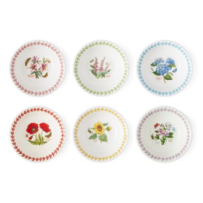 PORTMEIRION Botanic Garden Set of 6 Meadow Mini Bowls (5 in)