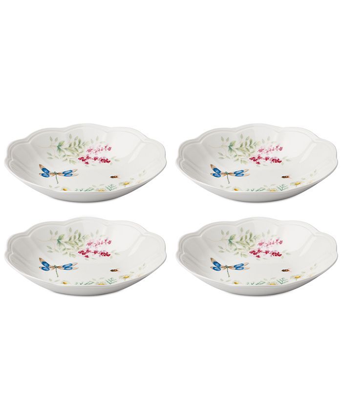 LENOX Butterfly Meadow Herbs Pasta Bowl (Set of 4)