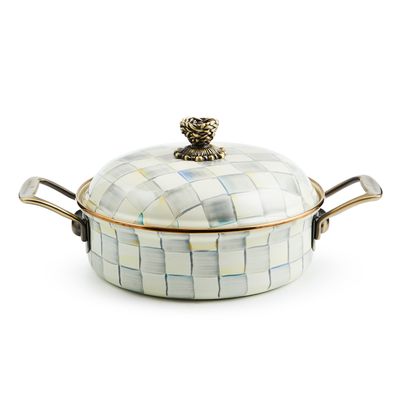 MACKENZIE-CHILDS Sterling Check Cookware Casserole (3qt)